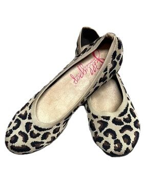 Jellypop Leopard Print Flats Women’s Size 8.5M Slip-On Ballet Shoes